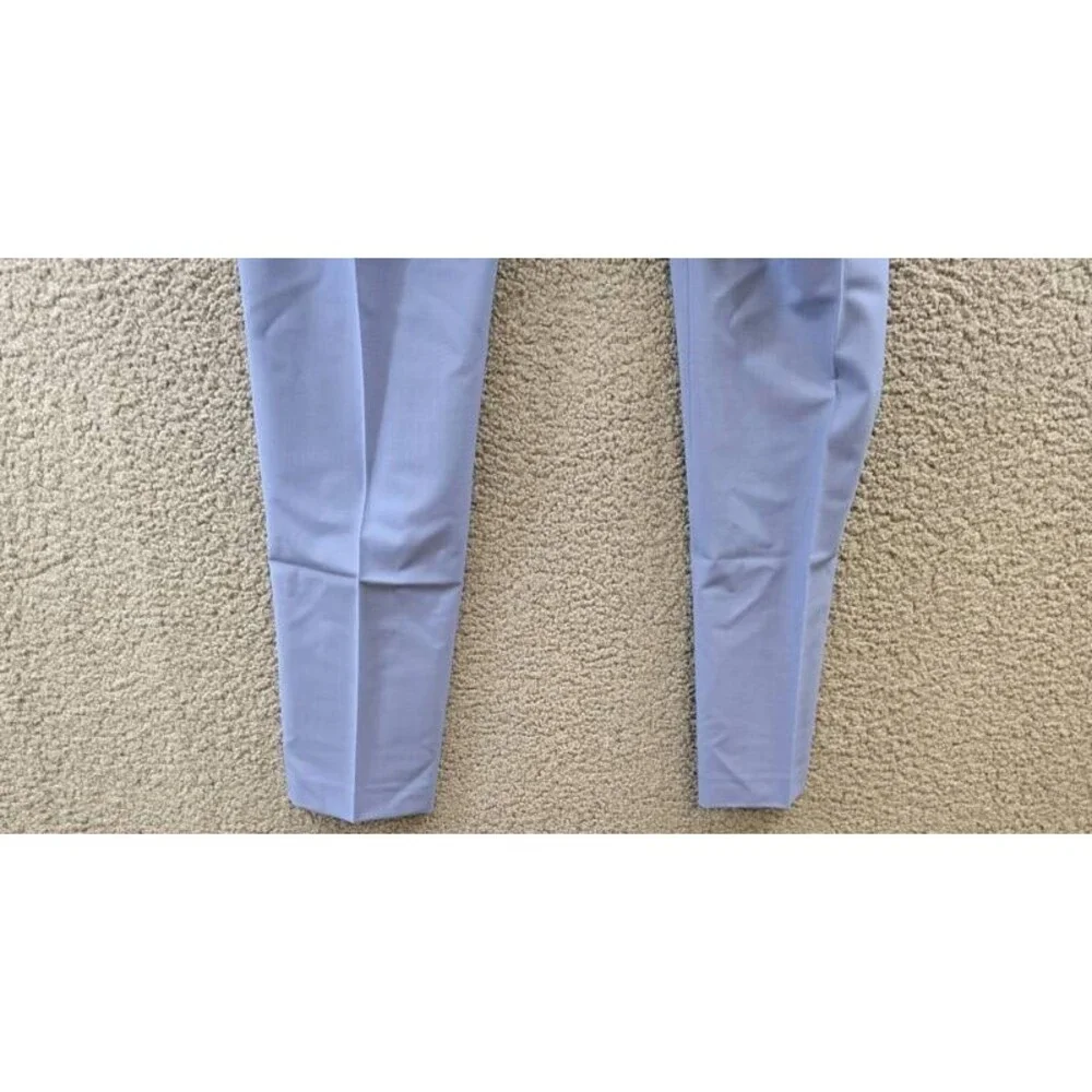 Bar III Slim Fit Dress Pants Men's 30Wx32L Light Blue Wool Blend Zip/Button
